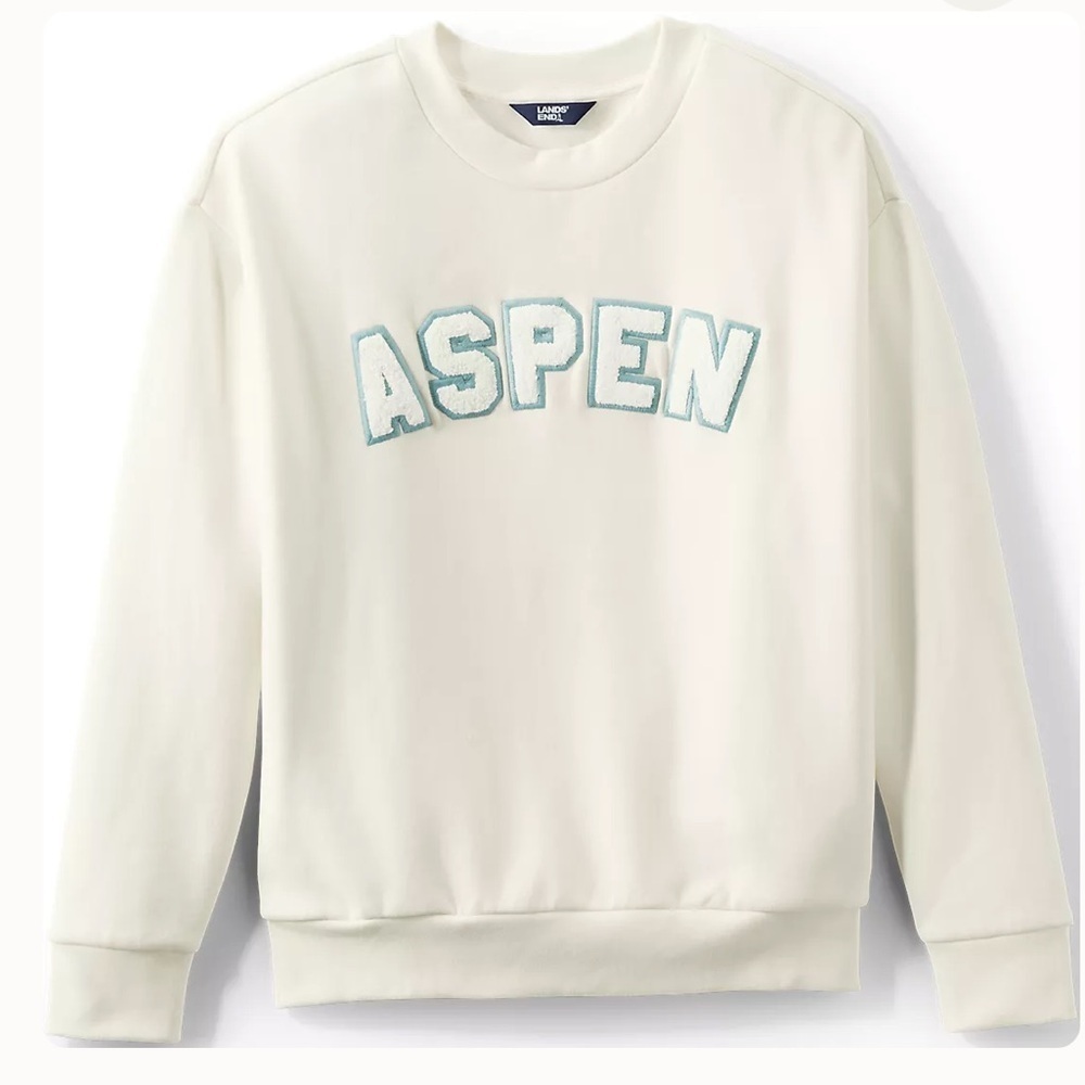 LANDSEND Women Serious Sweats Oversized Crew Neck Sweatshirt with Pockets! ๐ - Picture 1 of 5